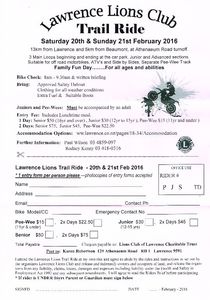 Lawerence Lions Club Trail Ride Lawerence Lions Club Trail Ride