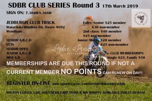 SDBR Club Day Rd 3 SDBR Club Day Rd 3