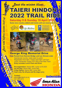 Taieri Hindon 2022 Trail Ride